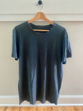 All Saints Reedus SS Crewneck Short Sleeve Shirt Distressed T-Shirt Size Medium